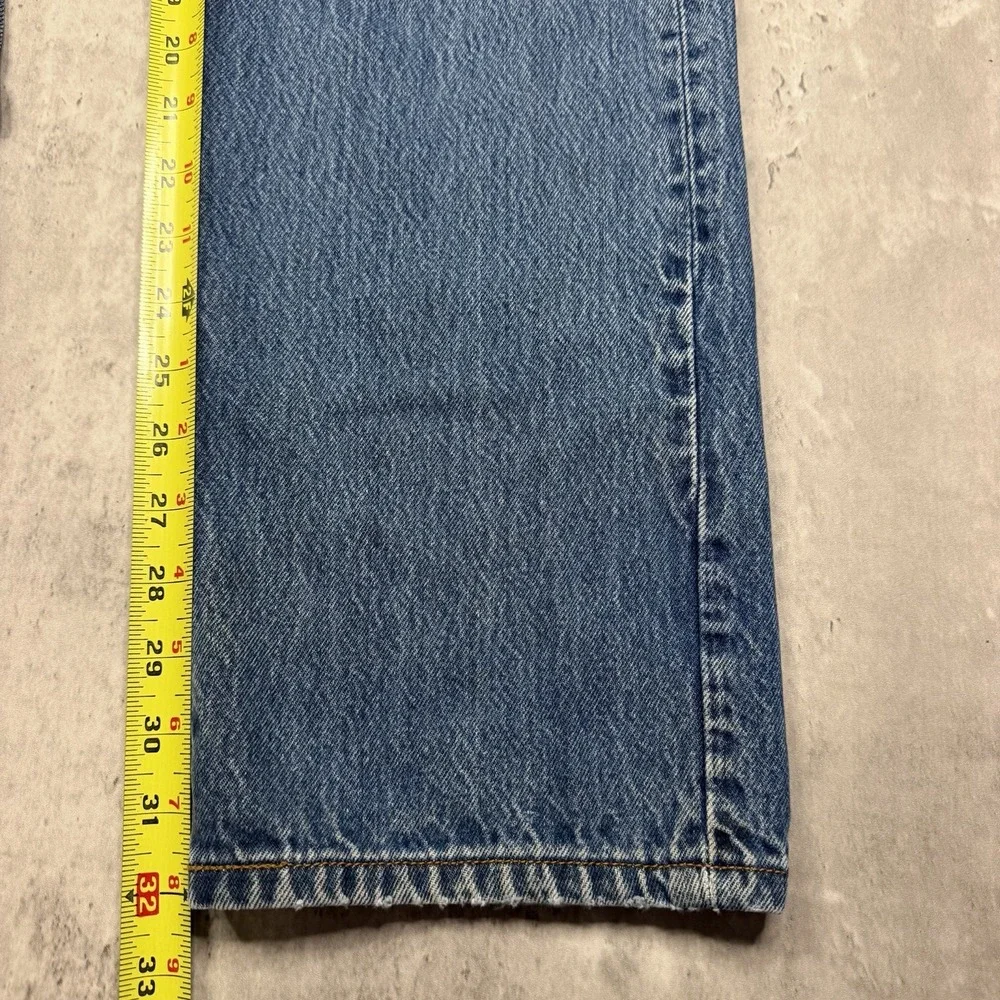 Levis 501 Straight Leg Jeans Mens Fits 35x32 Blue Button Fly Denim Y2K Work L